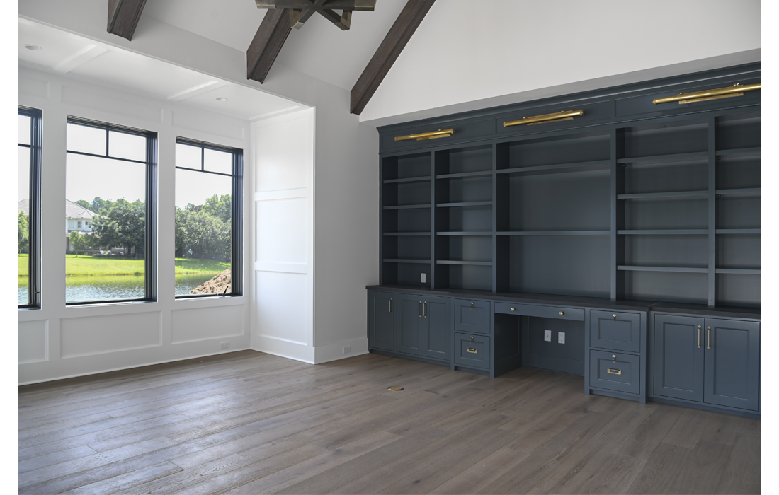 Custom Built-In Cabinetry and Custom Floating Shelving by River City ...